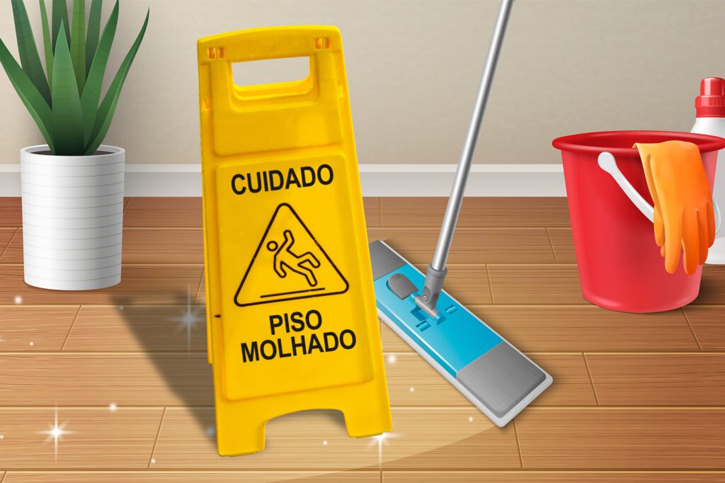 Pessoa idosa utilizando corrimão para subir escada em uma casa segura